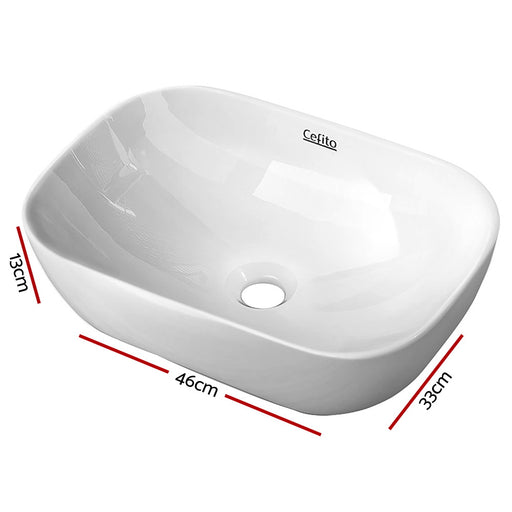My Best Buy - Cefito Ceramic Bathroom Basin Sink Vanity Above Counter Basins White Hand Wash