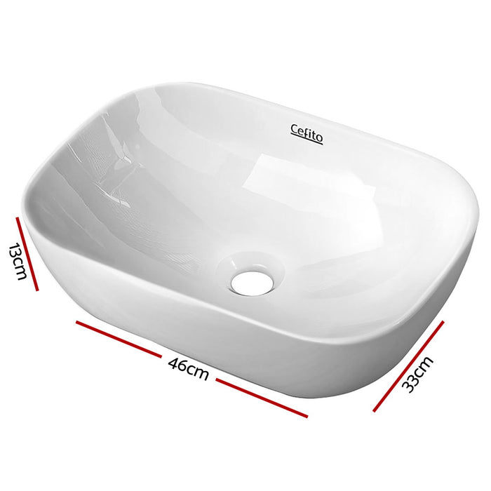 My Best Buy - Cefito Ceramic Bathroom Basin Sink Vanity Above Counter Basins White Hand Wash