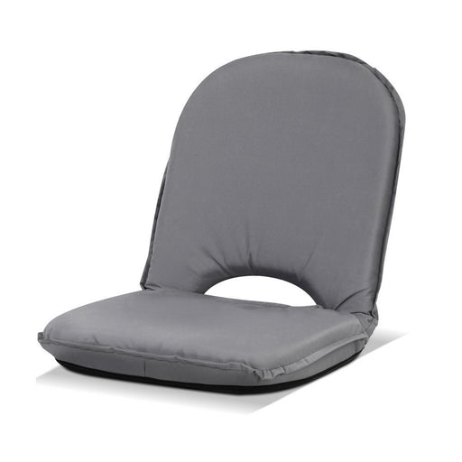 My Best Buy - Artiss Floor Lounge Sofa Camping Portable Recliner Beach Chair Folding Outdoor Grey