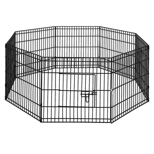 My Best Buy - i.Pet Pet Dog Playpen 24" 8 Panel Puppy Exercise Cage Enclosure Fence