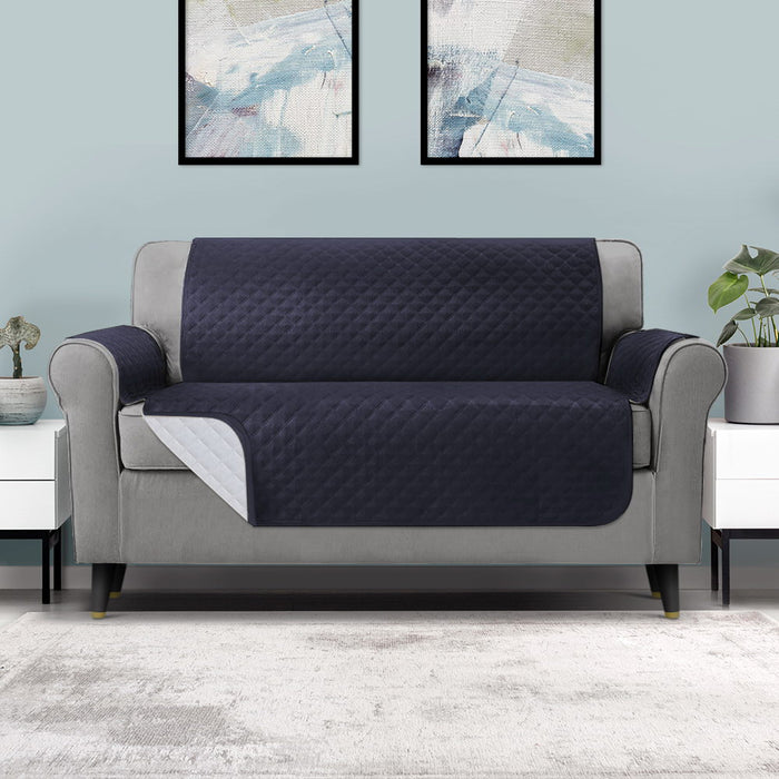 My Best Buy - Artiss Sofa Cover Quilted Couch Covers 100% Water Resistant 3 Seater Dark Grey