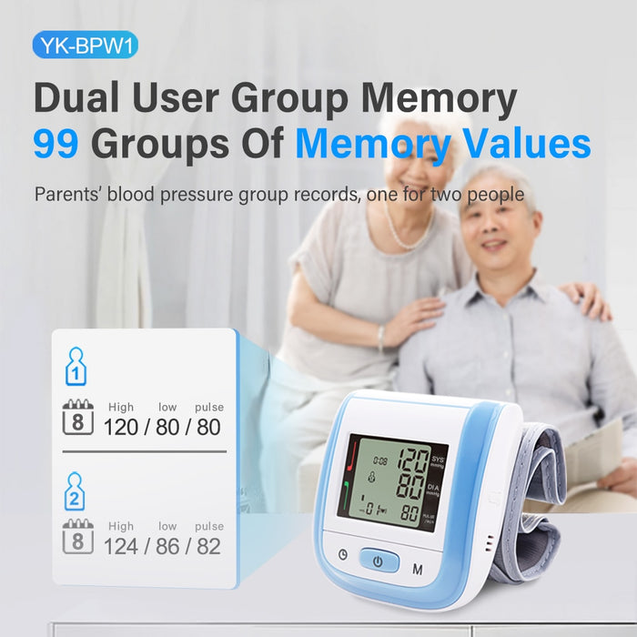 My Best Buy - Tonometer Automatic Wrist Digital Blood Pressure Monitor