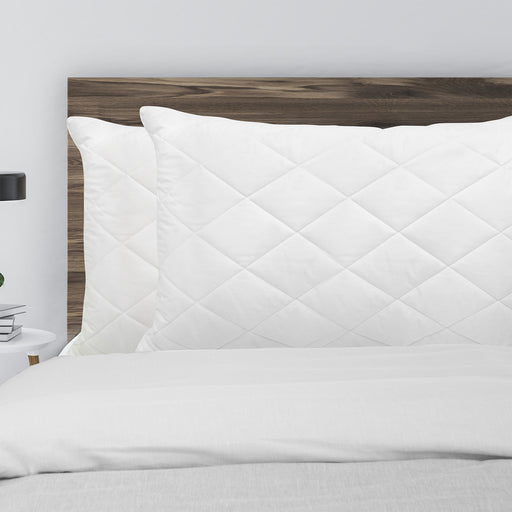 My Best Buy - Royal Comfort Luxury Bamboo Blend Quilted Pillow Twin Pack Extra Fill Support