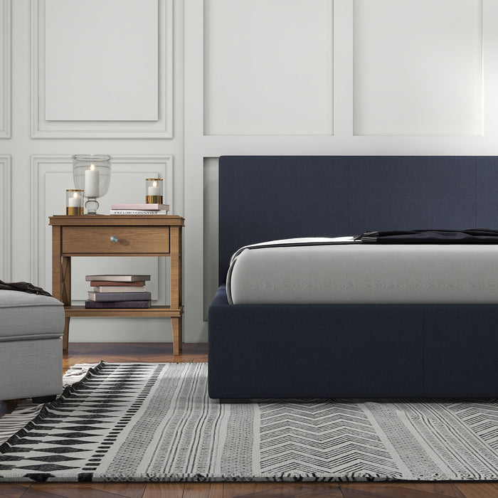 My Best Buy - Milano Luxury Gas Lift Bed Frame Base And Headboard With Storage