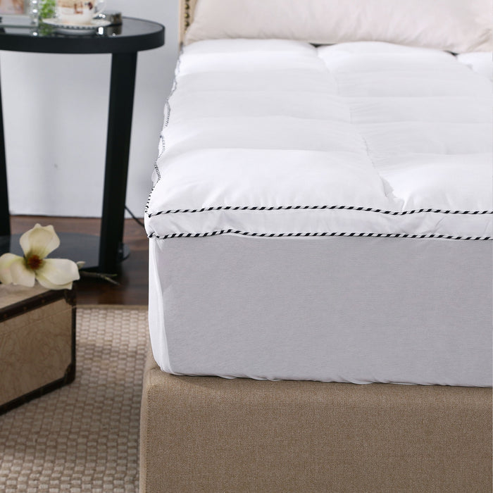 My Best Buy - Royal Comfort 1000GSM Luxury Bamboo Fabric Gusset Mattress Pad Topper Cover