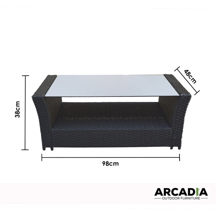 My Best Buy - Arcadia Furniture Outdoor Sofa Lounge Set Wicker Rattan Garden