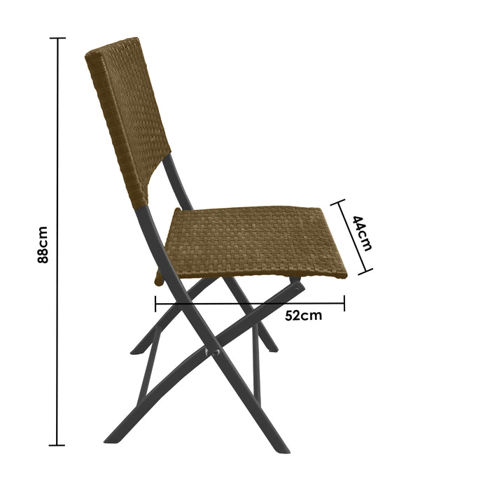 My Best Buy - Arcadia Furniture Outdoor Foldable Rattan Coffee Table Set Garden Patio