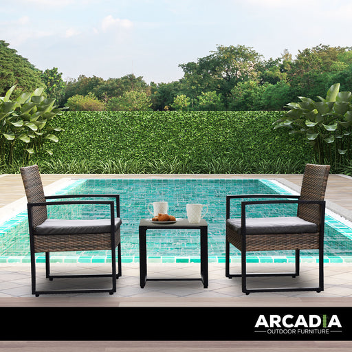 My Best Buy - Arcadia Furniture Outdoor Wicker Rattan Patio Set Garden Patio Home