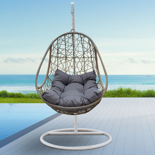 My Best Buy - Arcadia Furniture Rocking Egg Chair Swing Lounge Hammock Pod Wicker Curved