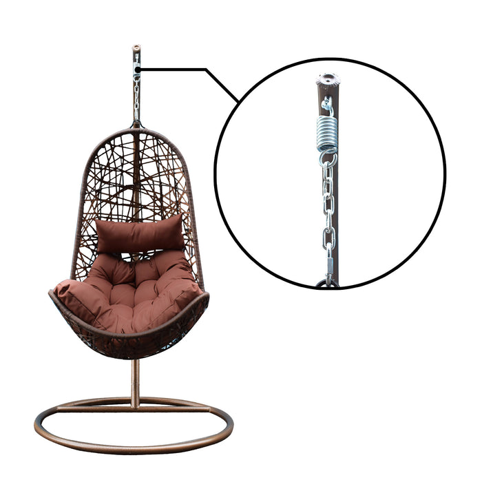My Best Buy - Arcadia Furniture Hanging Basket Egg Chair Outdoor Wicker Rattan Patio Garden
