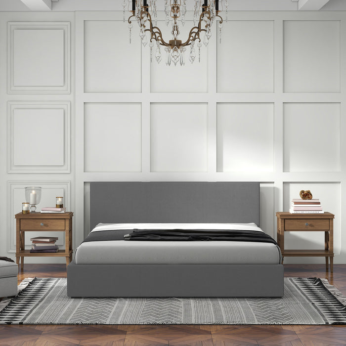 My Best Buy - Milano Sienna Luxury Bed Frame Base And Headboard Solid Wood Padded Fabric