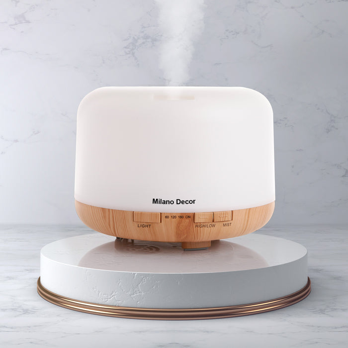 My Best Buy - Milano Decor Mood Light Diffuser Ultrasonic Humidifier With 3 Pack Oils