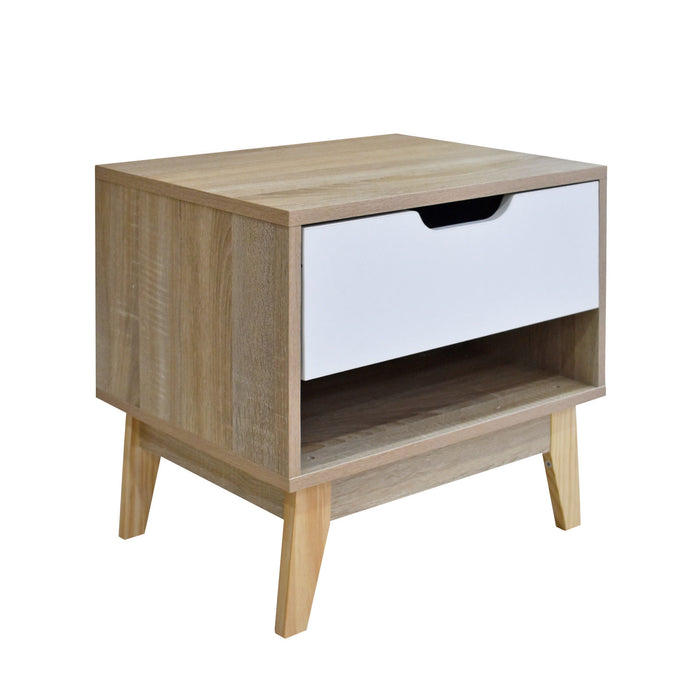 My Best Buy - Milano Decor Bedside Table Manly Drawers Nightstand Unit Cabinet Storage