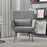 My Best Buy - Casa Decor Cora Accent Chair Occasional Fabric Luxury Upholstered