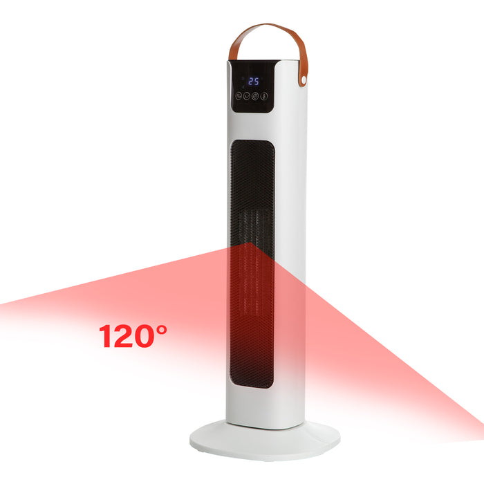 My Best Buy - Pursonic Electric Ceramic Tower Heater Portable Oscillating Remote Control