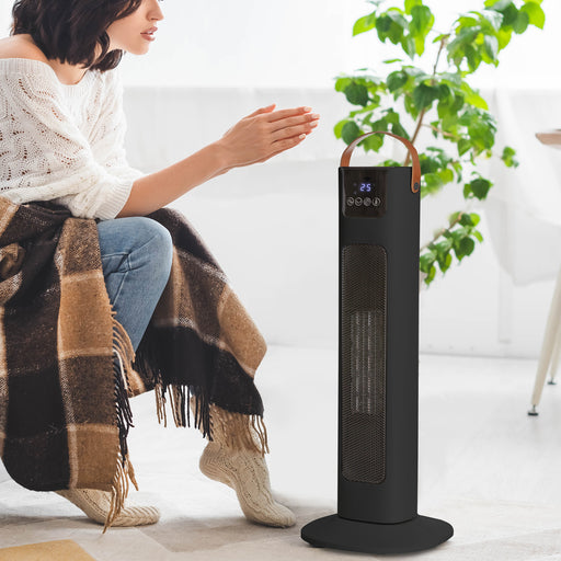My Best Buy - Pursonic Electric Ceramic Tower Heater Portable Oscillating Remote Control