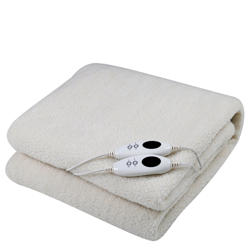 My Best Buy - Royal Comfort Fleece Top Electric Blanket Fitted Heated Winter Underlay Washable