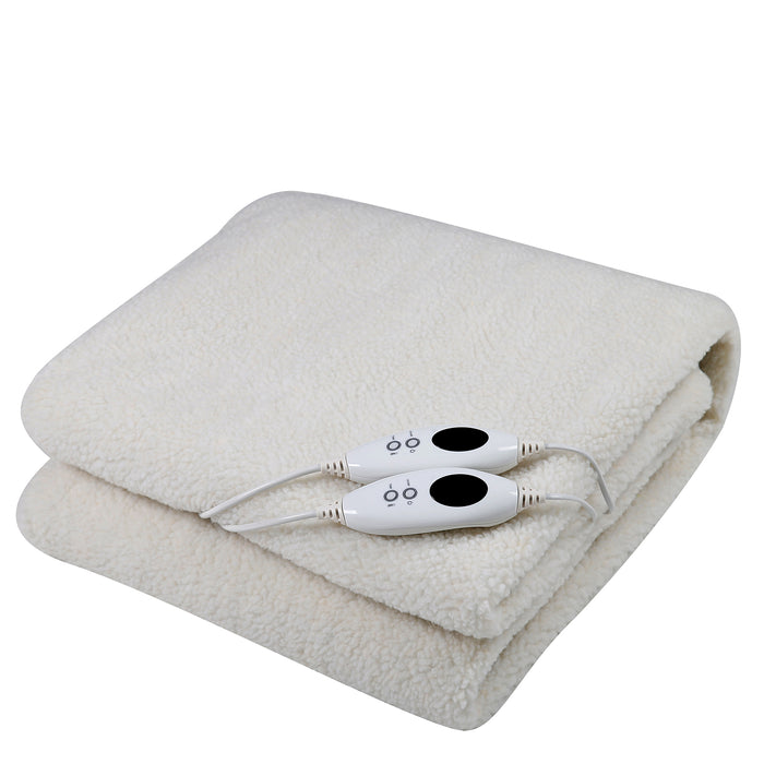 My Best Buy - Royal Comfort Fleece Top Electric Blanket Fitted Heated Winter Underlay Washable
