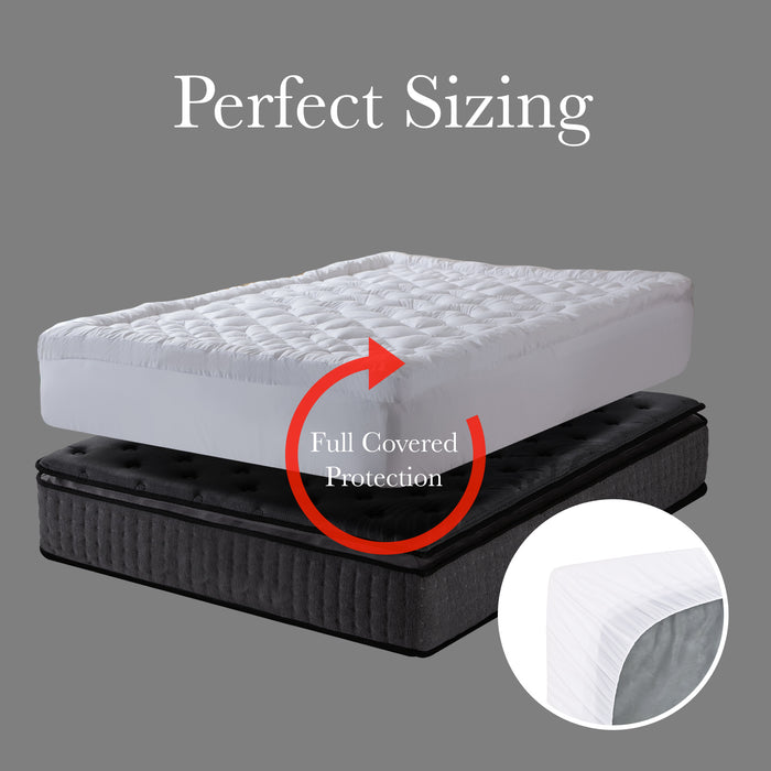 My Best Buy - Royal Comfort 1200GSM Deluxe 7-Zone Mattress Topper Luxury Gusset Breathable