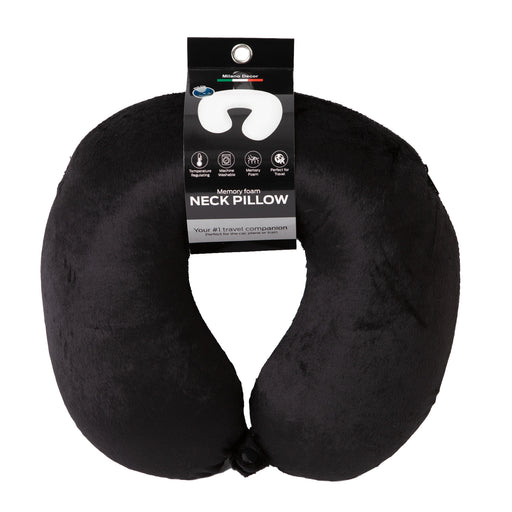 My Best Buy - Milano Decor Memory Foam Travel Neck Pillow With Clip Cushion Support Soft