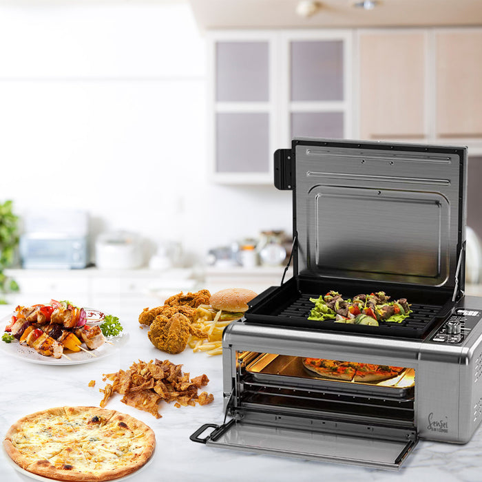 My Best Buy - Cook like a pro with 9-in-1 Sensei XL Flip Air Fryer Oven and Grill! Delicious, guilt free meals with the benefit of air frying