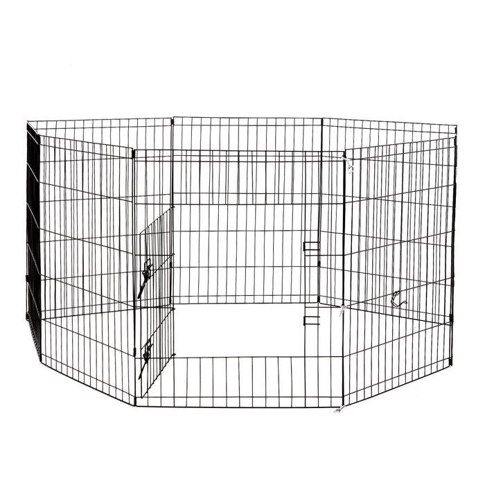My Best Buy - 4Paws 8 Panel Playpen Puppy Exercise Fence Cage Enclosure Pets