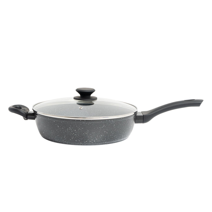 My Best Buy - Stone Chef Forged Deep Frying Pan With Lid Cookware Kitchen Fry Pan