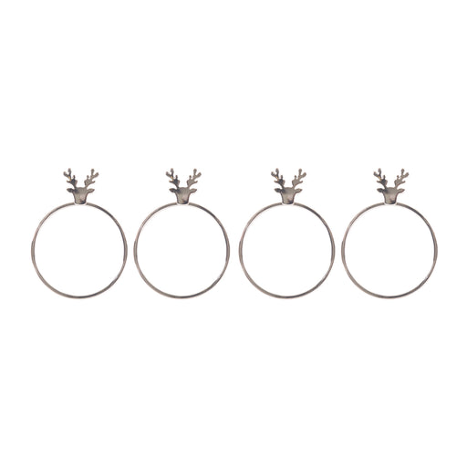 My Best Buy - Bread and Butter Napkin Rings - Stag Head - - 4 Pack