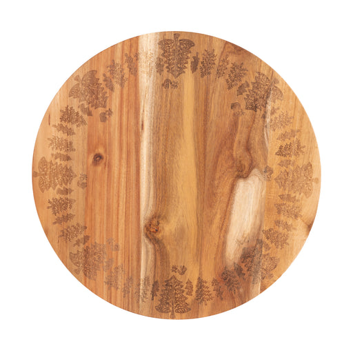 My Best Buy - Bread and Butter 18 Inch Wooden Lazy Susan Tray - Trees