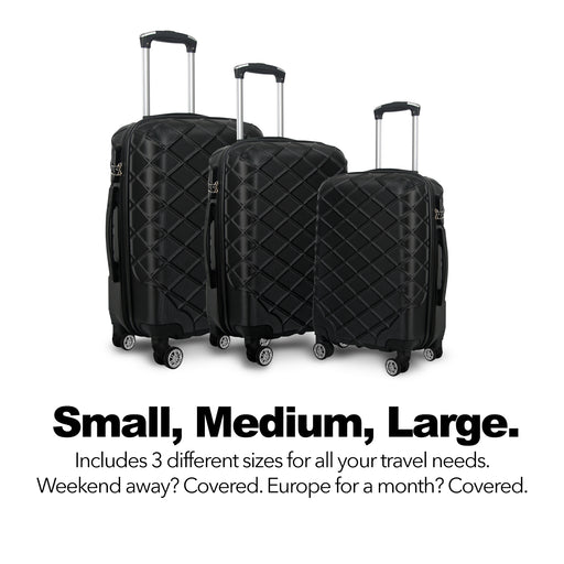 My Best Buy - Milano Decor Luxury Travel Luggage Set ABS Hard Case Durable Lightweight