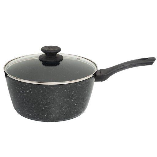 My Best Buy - Stone Chef Forged Saucepan With Lid Cookware Kitchen Grey Handle