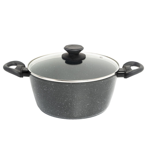 My Best Buy - Stone Chef Forged Casserole With Lid Cookware Kitchen Grey Handle