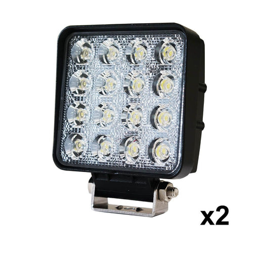 Light up your drive and outdoor trips with My Best Buy 2PCS 48W LED Work Lights FLOOD Lamp