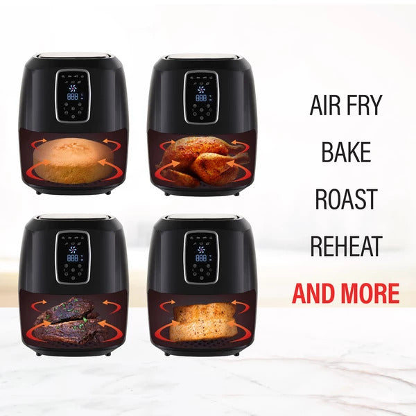 My Best Buy - Digital Air Fryer 7L LED Display Kitchen Couture Healthy Oil Free Cooking