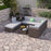 My Best Buy - Milano 9 Piece Wicker Rattan Sofa Set Grey Outdoor Lounge Furniture