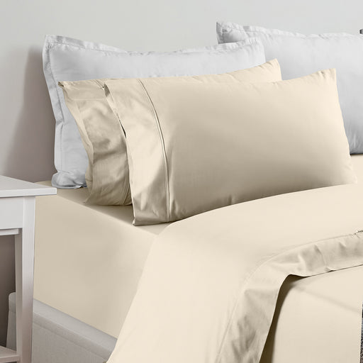 My Best Buy - Renee Taylor 1500 Thread Count Pure Soft Cotton Blend Flat & Fitted Sheet Set