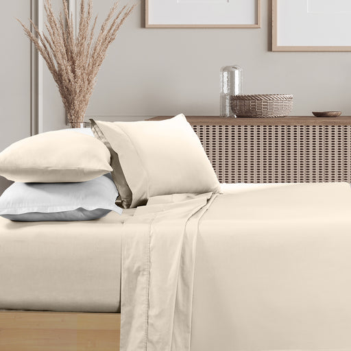 My Best Buy - Renee Taylor 1500 Thread Count Pure Soft Cotton Blend Flat & Fitted Sheet Set