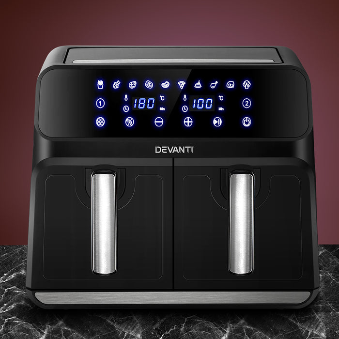My Best Buy - Devanti Air Fryer 8L LCD Fryers Oven Airfryer Healthy Cooker Oil Free Kitchen