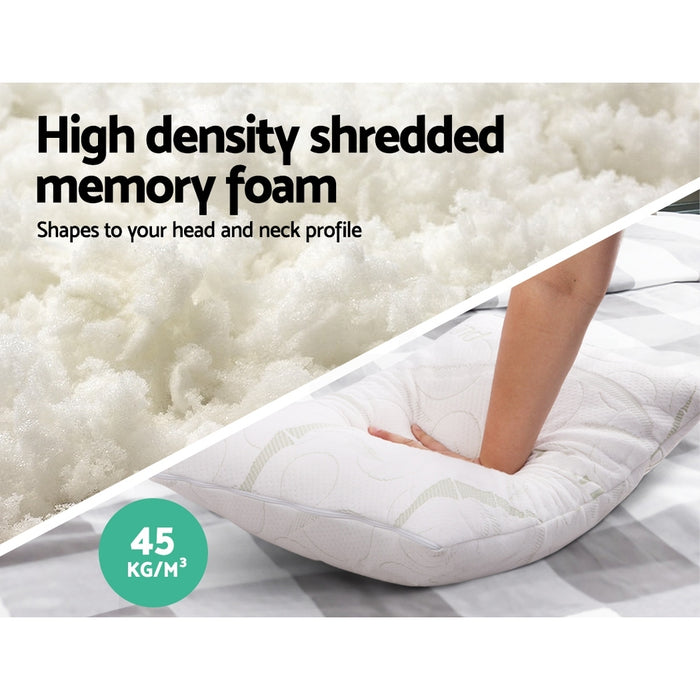 My Best Buy - Giselle Bedding Bamboo Pillow with Memory Foam - Buy 1 Get 1 Free