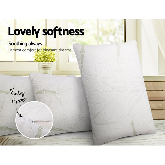 My Best Buy - Giselle Bedding Bamboo Pillow with Memory Foam - Buy 1 Get 1 Free