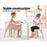 My Best Buy - Keezi Nordic Kids Table Chair Set 3PC Desk Activity Study Play Children Modern