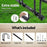 My Best Buy - Weisshorn 3 Bike Stand Floor Bicycle Storage Black