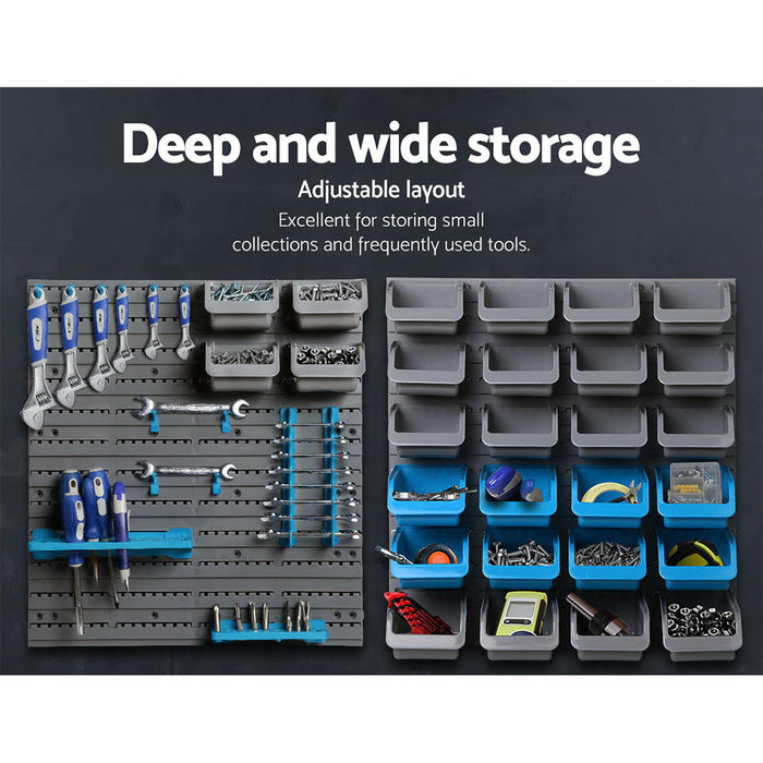 My Best Buy - Giantz 44 Bin Wall Mounted Rack Storage Organiser