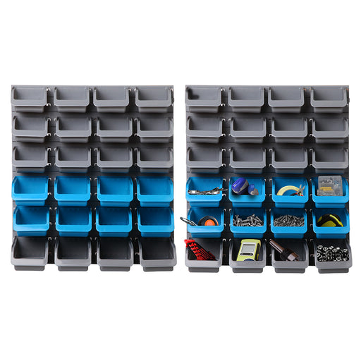 My Best Buy - Giantz 48 Bin Wall Mounted Rack Storage Organiser