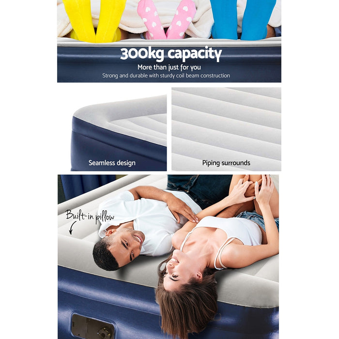 My Best Buy - Bestway King Air Bed Inflatable Mattress Sleeping Mat Battery Built-in Pump