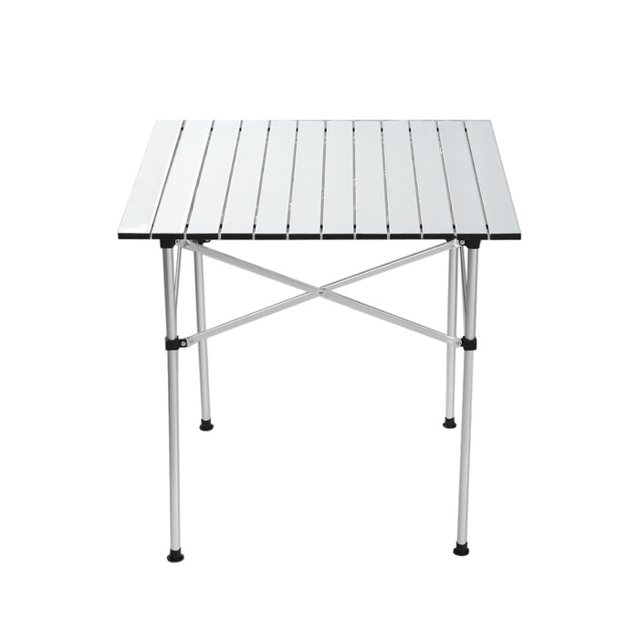 My Best Buy - Weisshorn Camping Table Roll Up Aluminum Portable Desk Picnic 70CM