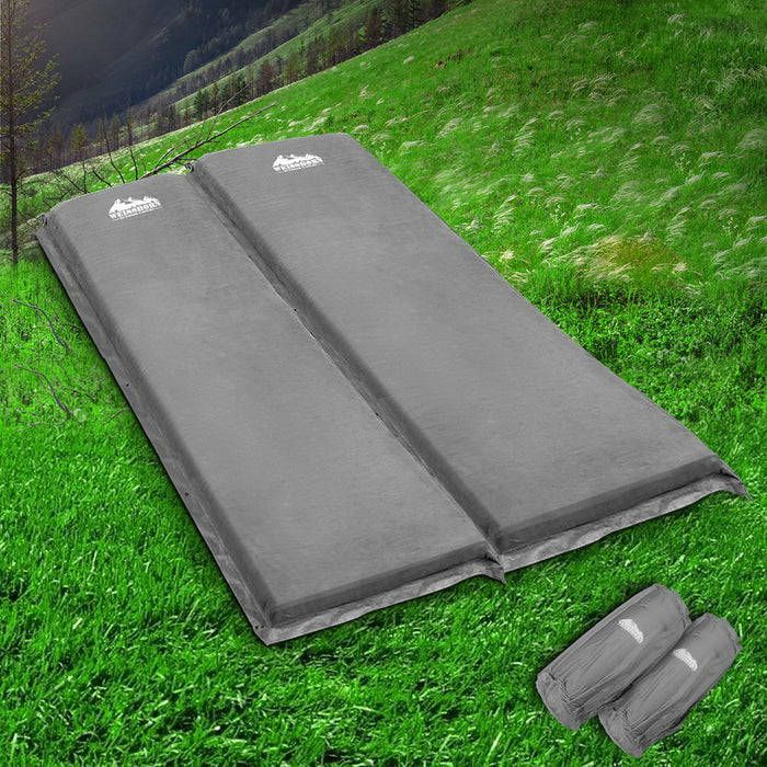 Weisshorn Self Inflating Mattress Camping Sleeping Mat Air Bed Pad Double Grey 10CM ThickMy Best Buy