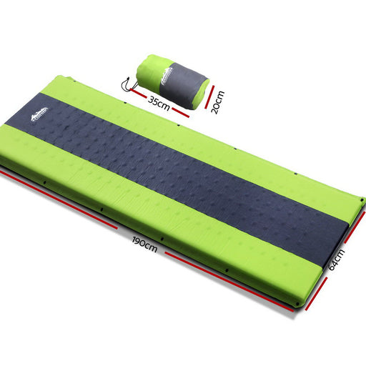 My Best Buy - Weisshorn Self Inflating Mattress Camping Sleeping Mat Air Bed Pad Single Green