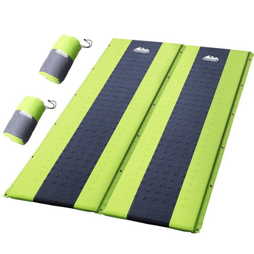 My Best Buy - Weisshorn Self Inflating Mattress Camping Sleeping Mat Air Bed Pad Double Green