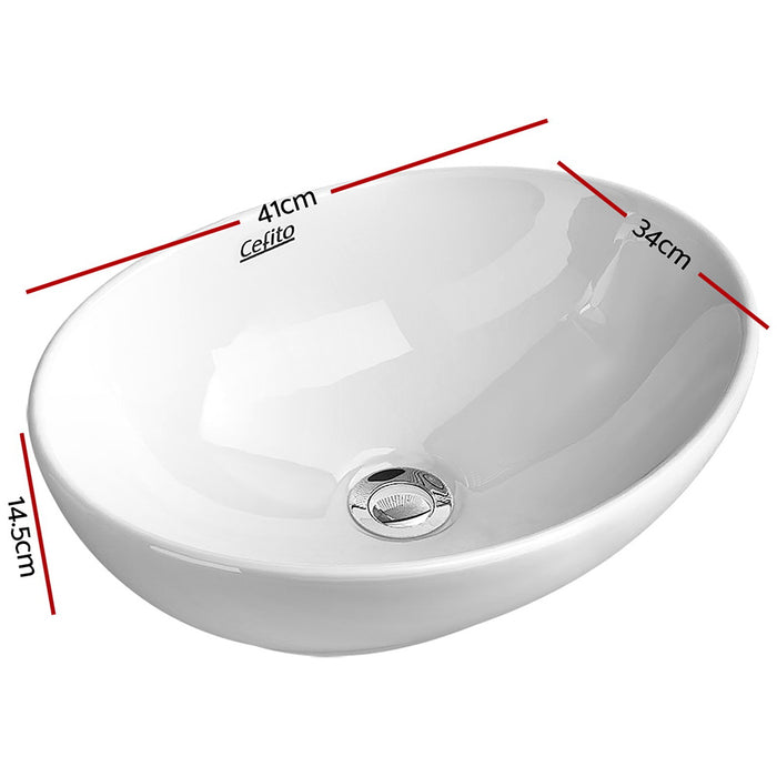 My Best Buy - Cefito Ceramic Oval Sink Bowl - White